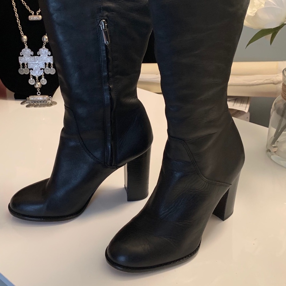 Sam Edelman Black Leather Boots